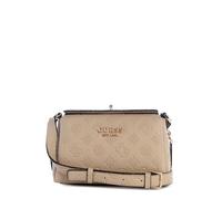 GUESS Damen Phoebe Mini Crossbody Bag Umhängetasche, Simply Taupe Logo