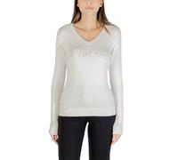 Guess Damen Pullover 488202 Weiß V-Ausschnitt Herbst Winter - Größe: XS