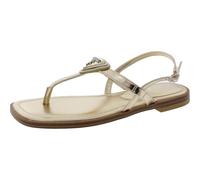GUESS Damen Rainey Flache Sandale, Gold 710, 36.5 EU
