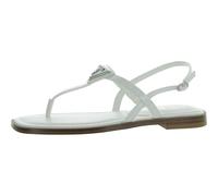 GUESS Damen Rainey Flache Sandale, Weiß 140, 38 EU