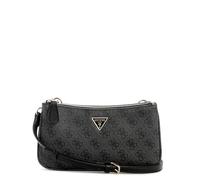 GUESS Damen Sarai 3 Compartment Crossbody Schultergurt, Kohlefarbenes Logo