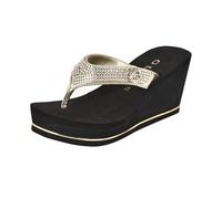 GUESS Damen Sarraly Flipflop, Gold 771, 41 EU
