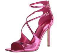 GUESS Damen Sella Sandale mit Absatz, Pink Mirror Metallic, 39 EU