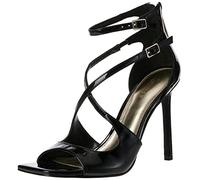 GUESS Damen Sella Sandale mit Absatz, Schwarz Lack, 40 EU