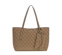 GUESS Damen-Shopper Brenton Top Zip Tote, LATTE LOGO