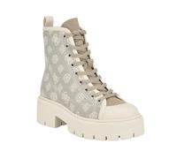 GUESS Damen Shutter Springerstiefel, Elfenbeinfarbenes Logo, Mehrfarbig, 40 EU