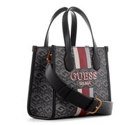 GUESS Silvana Two Compartment Mini Tote Charcoal Logo