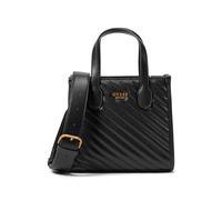 GUESS Damen Silvana 2 Fächern Mini-Tragetasche, Umhängetasche, Schwarz