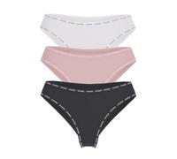 GUESS Damen Slip 3er Pack 3 Pack Basic Brazilian Mehrfarbig