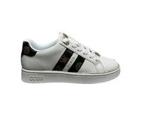 GUESS Damen-Sneakers Barlie White/Brown, Weiß und Braun., 41 EU