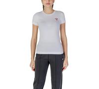 Guess Damen Sommer T-Shirt Weiß - Größe: M