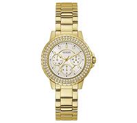 Guess Damen Sport Crystal Multifunction 36 mm Watch, weiß, Klassisch