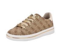 GUESS Damen Stasey Sneaker, Mittelbraun/Pink Logo 210, 40 EU