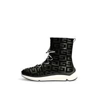 GUESS Damen Stiefeletten Schuhe Stiefelette Synthetik Elegant Freizeit Logoprint Stiefelette Logoboots Boots Damen