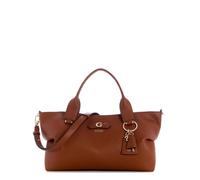GUESS Damen Suzy Triple Compartment Satchel, Cognac, Einheitsgröße