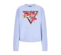 GUESS Damen-Sweatshirt Roses Triangle Sweater Black E25GU07 W4YQ26K9Z21 JBLK, G76s, S