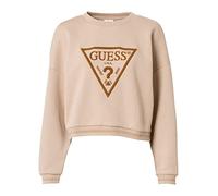 GUESS Damen Sweatshirt, Roxi Sweatshirt, W2BQ07K9Z21-G133, Beige, XS