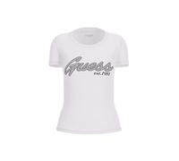 GUESS Damen-T-Shirt Art W5YI16 J1314, Pure White, Large