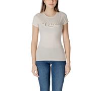 Guess Damen T-Shirt Beige 95% Baumwolle - Größe: S
