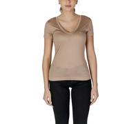 Guess Damen T-Shirt Beige für Frühling/Sommer - Größe: L