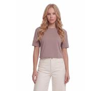 Guess Damen T-Shirt Britney Crop Tee Boxy Magenta