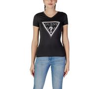 Guess T-Shirt mit Label-Print Modell 'PYTHON' in Black, Größe XS