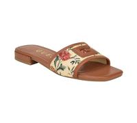 GUESS Damen Tampa Flache Sandale, Natural Multi 111, 37 EU