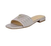 GUESS Damen Tamsea Flache Sandalen, Light Grey Croco 050, 40 EU