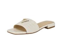 Guess Damen Tamsea Flache Sandalen, White Croco 140, 40 EU