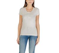 Guess Damen TShirt Herbst Winter Beige mit Strass - Größe: M