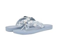 GUESS Damen Tuta Flipflop, Light Blue Star Multi, 41 EU