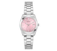 Guess Damen-Uhr Alice Silber 32mm mit Edelstahlarmband & 3 bar Wasserschutz - GW0934L1