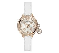 GUESS Damen Armbanduhr CHARMED in Weiß & Roségold-Ton GW0684L4