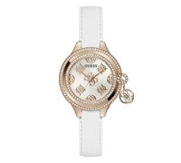 Guess Damen Uhr Armbanduhr CHARMED GW0684L4 Leder