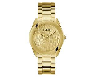 Guess Damen Uhr Armbanduhr CUBED GW0606L2 Edelstahl gold