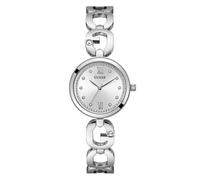 Guess Damen Armbanduhr Empower GW0759L1 Silber mit Zirkonia Edelstahlarmband 30 mm 3 bar