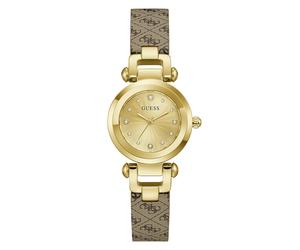 Guess Damen Uhr Armbanduhr GINGER GW1021L2 Leder - Beige