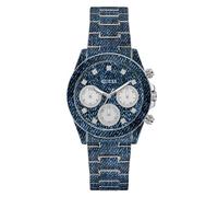 GUESS Damen Uhr Armbanduhr Indigo GW0750L1 Edelstahl