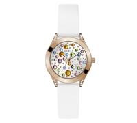Quarzuhr GUESS "MINI WONDERLUST", weiß, Armbanduhren, Damen (75284906-0) weiß