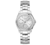 GUESS Damen Uhr Armbanduhr Ritzy GW0685L1 Edelstahl Silber