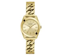 Quarzuhr GUESS "SERENA", gold (goldfarben), Armbanduhren, Damen, Armbanduhr, Damenuhr, Edelstahlarmband, ideal auch als Geschenk (97030932-0) goldfarben