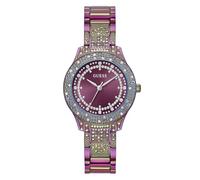 Quarzuhr GUESS "SHOOTING STAR", bunt, Armbanduhren, Damen, Quarzuhr, Armbanduhr, Damenuhr, Kristallsteine, Mineralglas, Edelstahlarmband (42987946-0) bunt