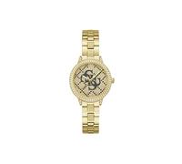 Guess Damen-Uhr G LACE Gold 34mm mit Edelstahlarmband & 3 bar Wasserschutz - GW0944L2