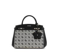 GUESS Damen-Umhängetasche Melinda Logo – 3 Fächer, schwarzes Logo, Einheitsgröße