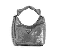 GUESS Damen Velina Hobo Abend, Pailletten, Zinn