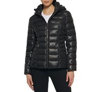 GUESS Damen Women's Midweight Puffer Jacket Übergangsjacke, Quilted Black 2, M