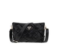 GUESS Damen Zaina Zip, Crossbody Top Reißverschluss, Schwarz