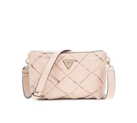 GUESS Damen Zaina Zip, Crossbody Top Reißverschluss, Stone