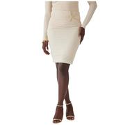 GUESS Damen Zama Button Detail Skirt Rock, Pearl Oyster, Groß