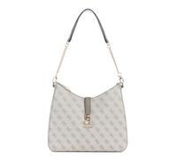 GUESS Damen Hobo-Schultertasche Zamira mit Logo Dunkeltaupe